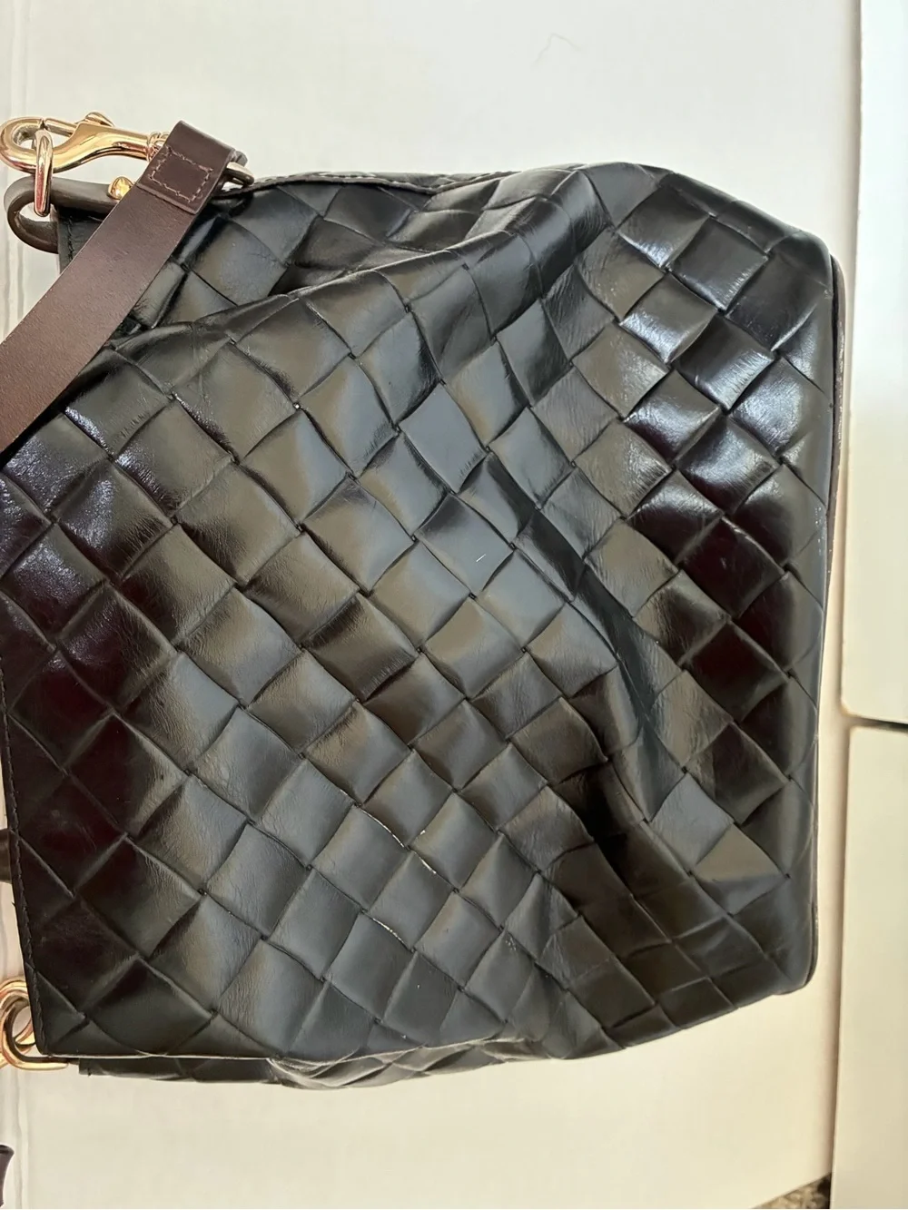 Dooney & Bourke Black Quilted Leather Satchel